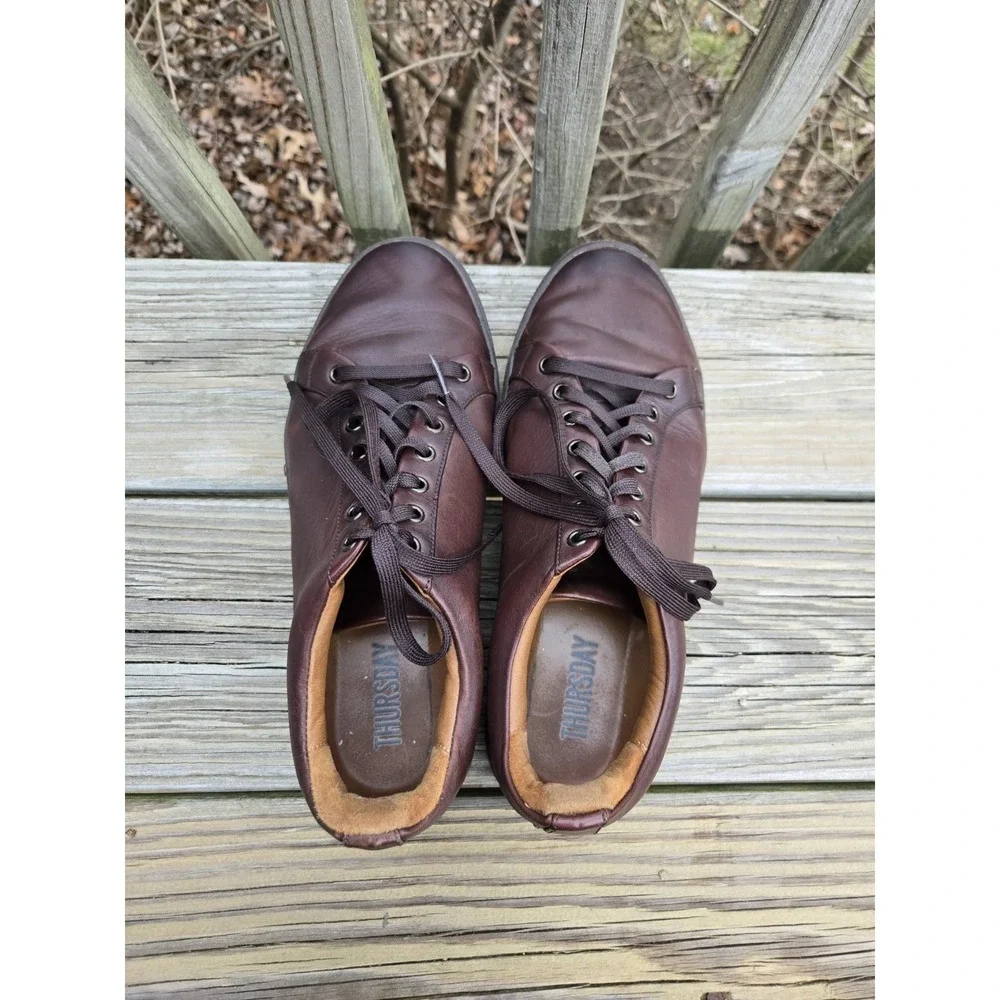 Thursday Boot Premier Low Top Shoes Brown Leather Color Size Men's 10.5 Sneakers
